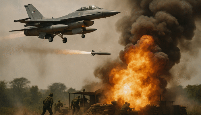Eskalasi Konflik: Jet Tempur Thailand Gempur Pos Militer Kamboja