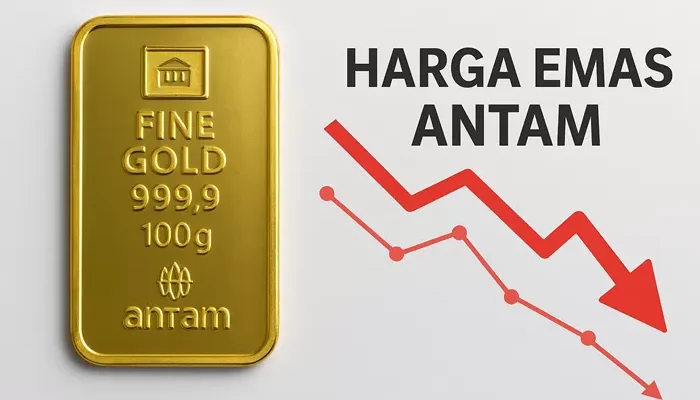 Harga Emas Antam Anjlok !