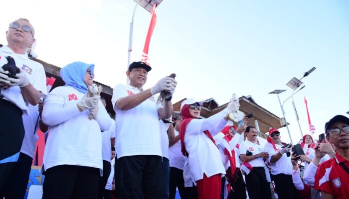 Pemrov Gorontalo Angkat Wisata Hiu Paus dalam Peringatan HUT RI ke-80