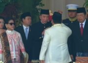 Prabowo Hormat ke SBY dan Jokowi Usai Pimpin Upacara HUT RI