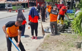 BPBD Kota Gorontalo Bersihkan Drainase untuk Cegah Banjir