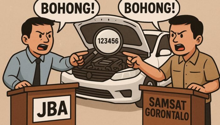 JBA vs Samsat Gorontalo, Siapa “Pamputar Bale” Soal Nomor Mesin Mobil Lelang?