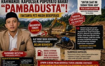 ‎Soal PETI Popayato Barat, Rahwandi Sebut Kapolsek “Pambadusta”