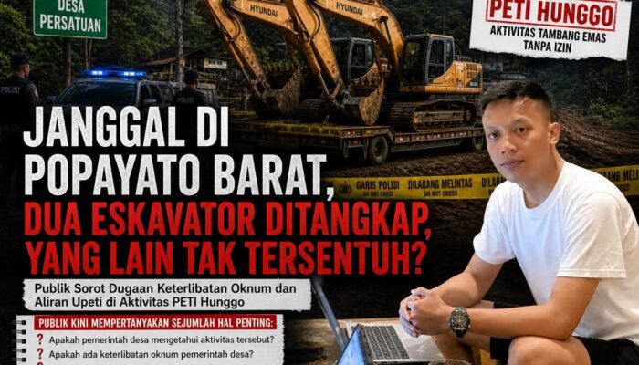 Janggal di Popayato Barat, Dua Ekskavator Ditangkap, yang Lain Tak Tersentuh?