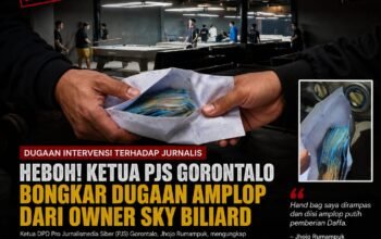 Heboh! Ketua PJS Gorontalo Bongkar Dugaan Amplop dari Owner SKY Biliard