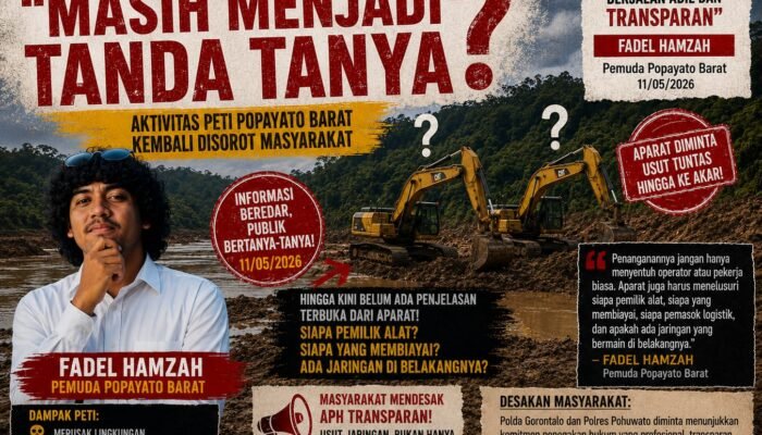 Fadel Hamzah Soroti PETI Popayato Barat: “Jangan Badusta!”