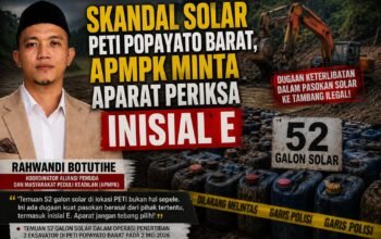 Skandal Solar PETI Popayato Barat, Rahwandi Minta Aparat Periksa Inisial E