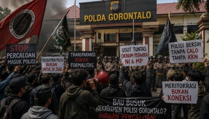 Bau Busuk Rekrutmen Polisi Gorontalo? Dugaan Percaloan Picu Aksi Kepung Mapolda