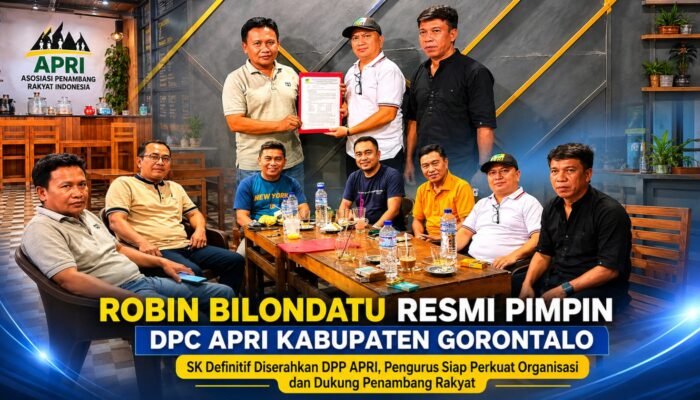 Robin Bilondatu Resmi Pimpin DPC APRI Kabupaten Gorontalo