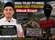 Diduga Terlibat PETI Hunggo, Oknum Kades Persatuan Didesak Dicopot