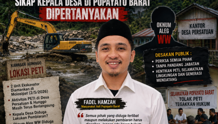 PETI Kian Menggila, Sikap Kepala Desa di Popayato Barat Dipertanyakan