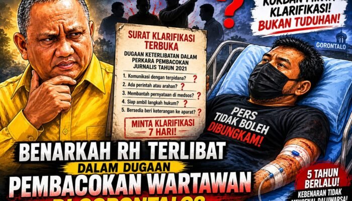 Benarkah RH Terlibat dalam Dugaan Kasus Pembacokan Wartawan di Gorontalo?