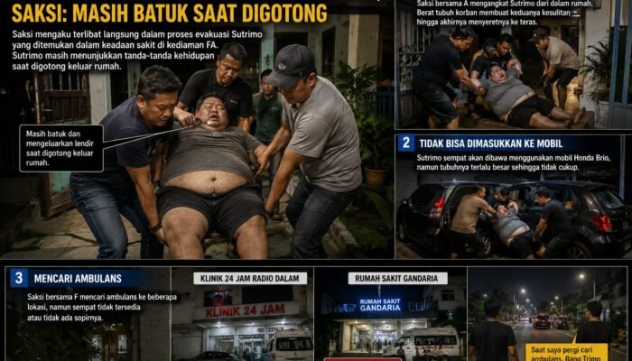 Tubuh Sutrimo Disebut Sulit Dievakuasi, Saksi: Masih Batuk Saat Digotong